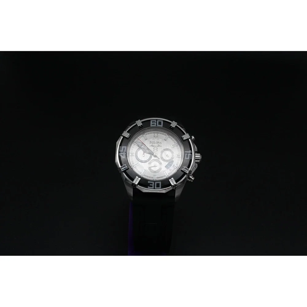 Bulova Marine Star Chronograph 48mm Men's Watch Original Strap New Crystal